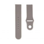 Strap Connect  22mm Silicone Loop Watch Strap (S/M 110mm) Gray