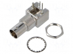Connector: BNC | socket | female | angled 90&deg; | 75&Omega; | THT | on PCBs