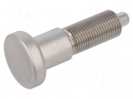 Indexing plungers | Thread: M16 | 8mm | stainless steel | Pitch: 1.5