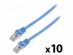 Patch cord | F/UTP | Cat: 6 | RJ45 plug,both sides | stranded | CCA | 3m