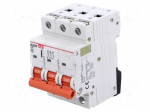 Circuit breaker | 230/400VAC | Inom: 25A | Poles: 3 | Charact: C | 6kA