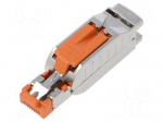 Connector: RJ45 | plug | PIN: 8 | Cat: 5e | shielded | 8p8c | 22AWG