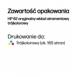 HP 62 Tri-color Original Ink Cartridge