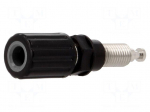 Laboratory connector: 4mm banana | socket | 30VAC | 60VDC | 36A | black