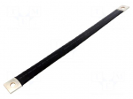 Braids | insulated earthing tape | W: 30mm | 50mm2 | &Oslash;1: 11mm | &Oslash;2: 11mm