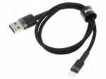 Cable | High Speed,USB 2.0 | Apple Lightning plug,USB A plug