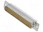 Connector: D-Sub | PIN: 37 | socket | male | on PCBs | straight | THT