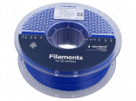 Filament: ABS | 1.75mm | blue | 225&divide;240&deg;C | 1kg | High Speed