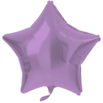 Folat Foil Balloon "Star" 48cm Matte Purple Metallic