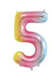 Riff 1m Folio Balloon Number 5 Glossy Colorful