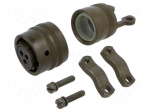 Connector: military | plug | female | PT/451 | 13A | 600V | PIN: 3 | olive