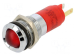 Indicator: LED | red | 24&divide;36VDC | &Oslash;14mm