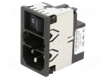 Connector: AC supply | socket | male | 1A | 250VAC | C14 (E) | KMF
