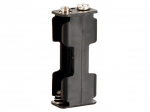 BATTERY HOLDER FOR 2 x AA-CELL (WITH SNAP TERMINALS)