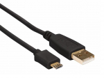USB 2.0 A PLUG TO MICRO USB PLUG / COPPER / BASIC / 0.75 m / GOLD PLATED / M-M