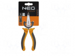 Pliers | curved,half-rounded nose,universal,elongated | 160mm
