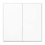 JUNG Taustiņs 2-viet, duroplasts, Serie LS, balts LS995WW