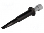 Clip-on probe | hook type | 5A | 70VDC | black | 4mm | 33VAC