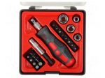 Screwdriver: universal-set | plastic box | 22pcs.