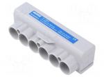 Splice terminal: distribution block | SLT50 | 1kV | PIN: 6 | ways: 1
