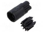 Connector: M17 | male | contact insert | M17 | PIN: 8 | crimped