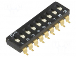 Switch: DIP-SWITCH | Poles number: 9 | ON-OFF | 0.025A/24VDC | Pos: 2