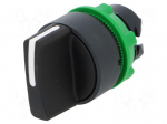 Switch: rotary | Stabl.pos: 2 | 22mm | black | Illumin: none | IP66 | Pos: 3