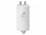 Capacitor: polypropylene | motors, run | 22uF | 450VAC | &Oslash;40x75mm | &plusmn;5%