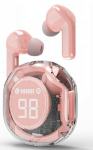 Headphones Gembird Transparent TWS in-ears Pink
