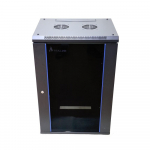 Extralink Rackmount cabinet 15U 600x600 Black wall mounted