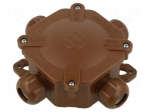 Enclosure: junction box | X: 80mm | Y: 80mm | Z: 45mm | wall mount | IP67