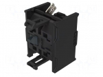 Contact block | 22mm | 04 | front fixing | plug-in terminals | 500VAC