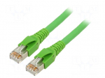 Patch cord | ETHERLINE&reg; Cat.6a,S/FTP | Cat: 6a | stranded | Cu | 5m | PUR