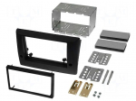 Radio mounting frame | Fiat | 2 DIN | black