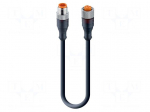 Cable: for sensors/automation | M12 | PIN: 5 | 30m | plug | 60VDC | 50VAC