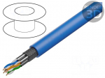 Wire | S/FTP | Cat 7a | 4x2x22AWG | Cu | wire | LSZH | blue | 100m
