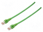 Patch cord | S/FTP | Cat 6a | RJ45 plug,both sides | stranded | Cu | 1m