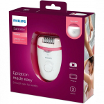 Epilator Philips Epilator BRE255/00 Satinelle Essential Number of power levels 2, White/Pink, Corded