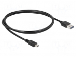 Cable | USB 2.0 | USB A plug double sided,USB B mini plug | 1m