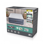 Bestway Tritech Air Mattress Queen with Built-in AC Pump and Antimicrobial Coating 2.03 m x 1.52 m x 51 cm