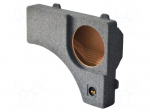 Car loudspeaker enclosure | MDF | gray melange | textil | 25l | 300mm