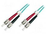 Fiber patch cord | OM3 | ST/UPC,both sides | 2m | 50/125um | LSZH | grey