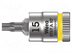 Socket: Torx&reg;-bit | TX15 | 1/4" | 28mm | Chrom-vanadium steel | Zyklop