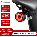 Bicycle accessory iLike Smart Bike Tail Light, USB Rechargeable LED Bicycle Rear Light with Brake Sensor, Auto Sleep Mode & Vibration Wake-Up
