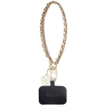 Guess GUOUCHSAMC4P Universal Hand Strap Saffiano Chain 4G Charm / pink