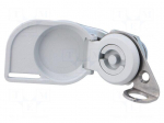 Lock | left | zinc and aluminium alloy | 15mm | Features: without key