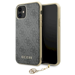 Guess GUHCN61GF4GGR Hardcase 4G Charms Collection for iPhone 11 6,1" / Xr grey