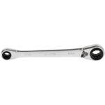GEDORE red double ring ratchet wrench 4 in 1, chrome-plated wrench, sizes 10, 13, 17, 19