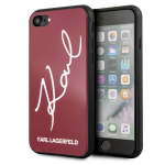 Karl Lagerfeld KLHCI8DLKSRE Hard Case Signature Glitter for iPhone 7/8/SE 2020 / SE 2022 / red