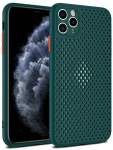 Fusion Breathe Case Silikona Aizsargapvalks Priek&scaron; Apple iPhone 12 Mini Zaļ&scaron;